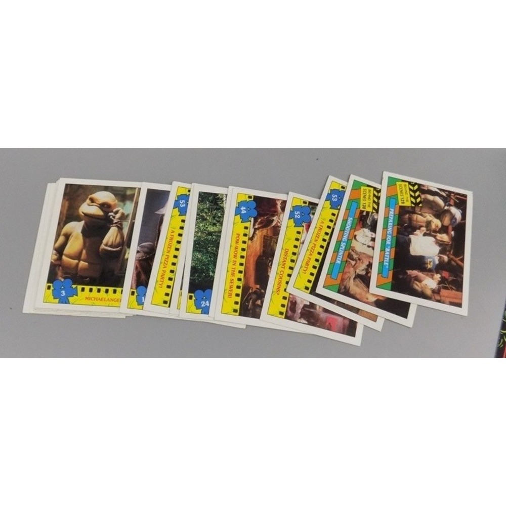 Vintage TMNT 130 Cards And  23 Stickers Assorted From Different Sets Movie Topps - Picture 5 of 12